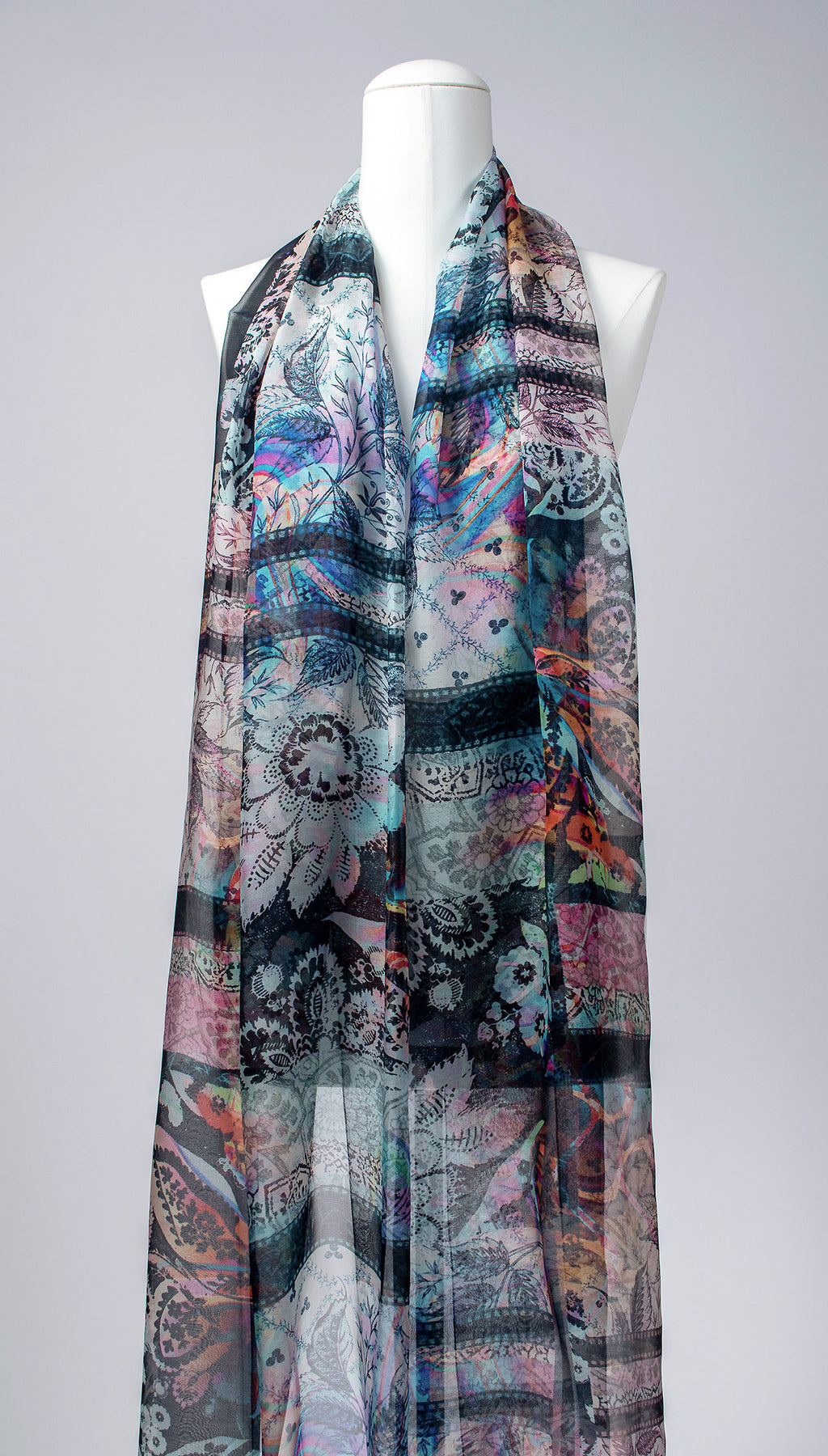 Seidenschal | Damenschal "Patchwork"