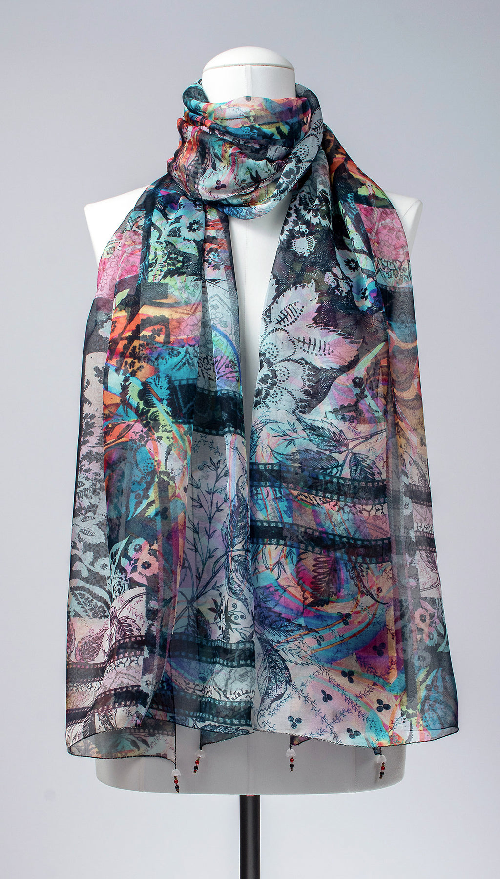 Seidenschal | Damenschal "Patchwork"