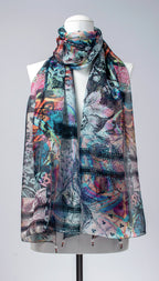 Seidenschal | Damenschal "Patchwork"