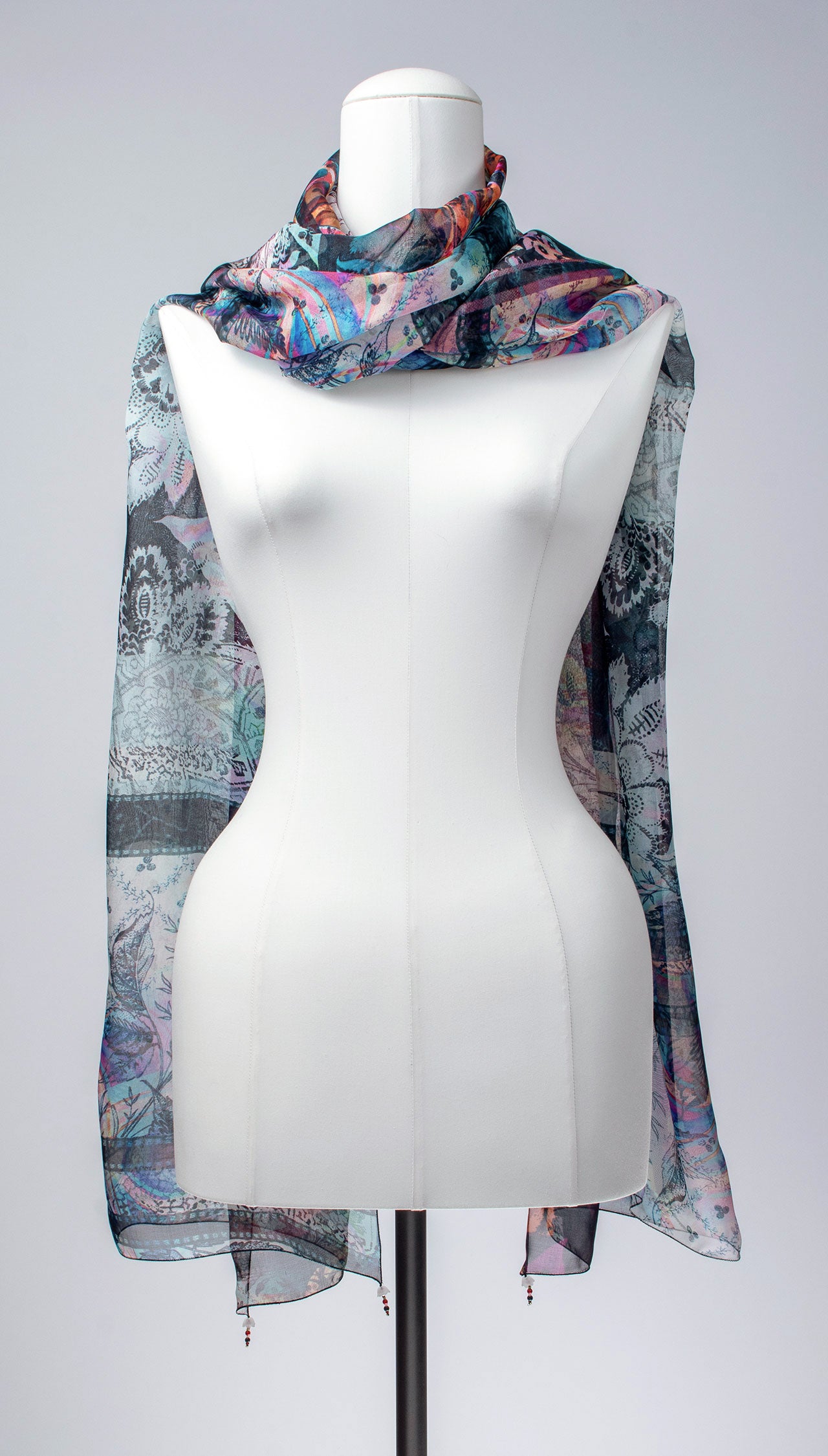 Seidenschal | Damenschal "Patchwork"