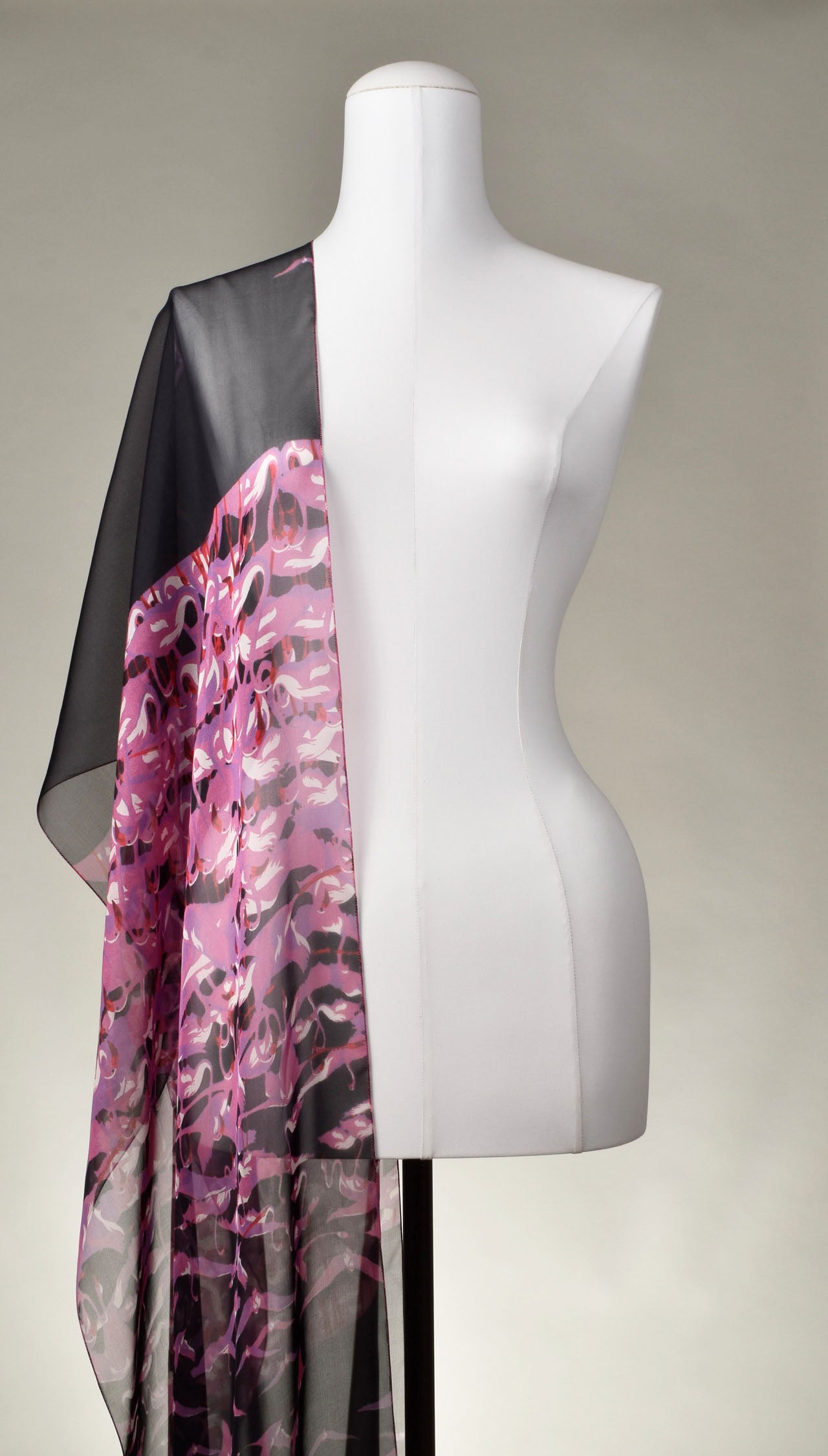 Seidenschal | Damenschal "Pink Flamingo"