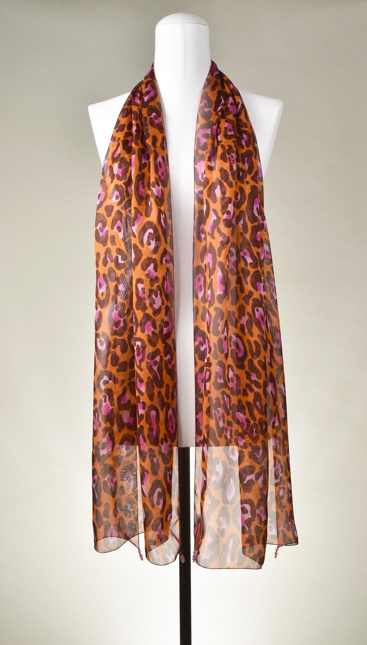 Seidenschal | Damenschal "Leo Orange"