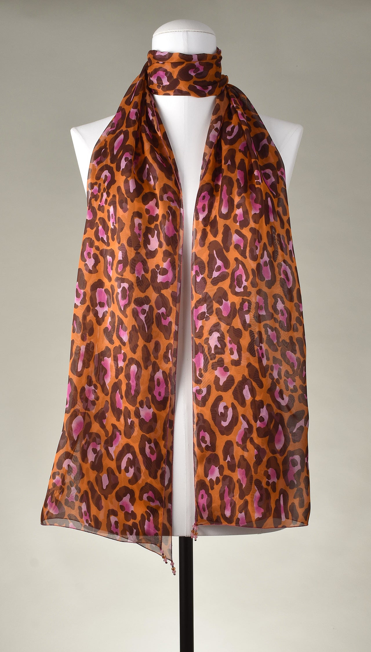 Seidenschal | Damenschal "Leo Orange"
