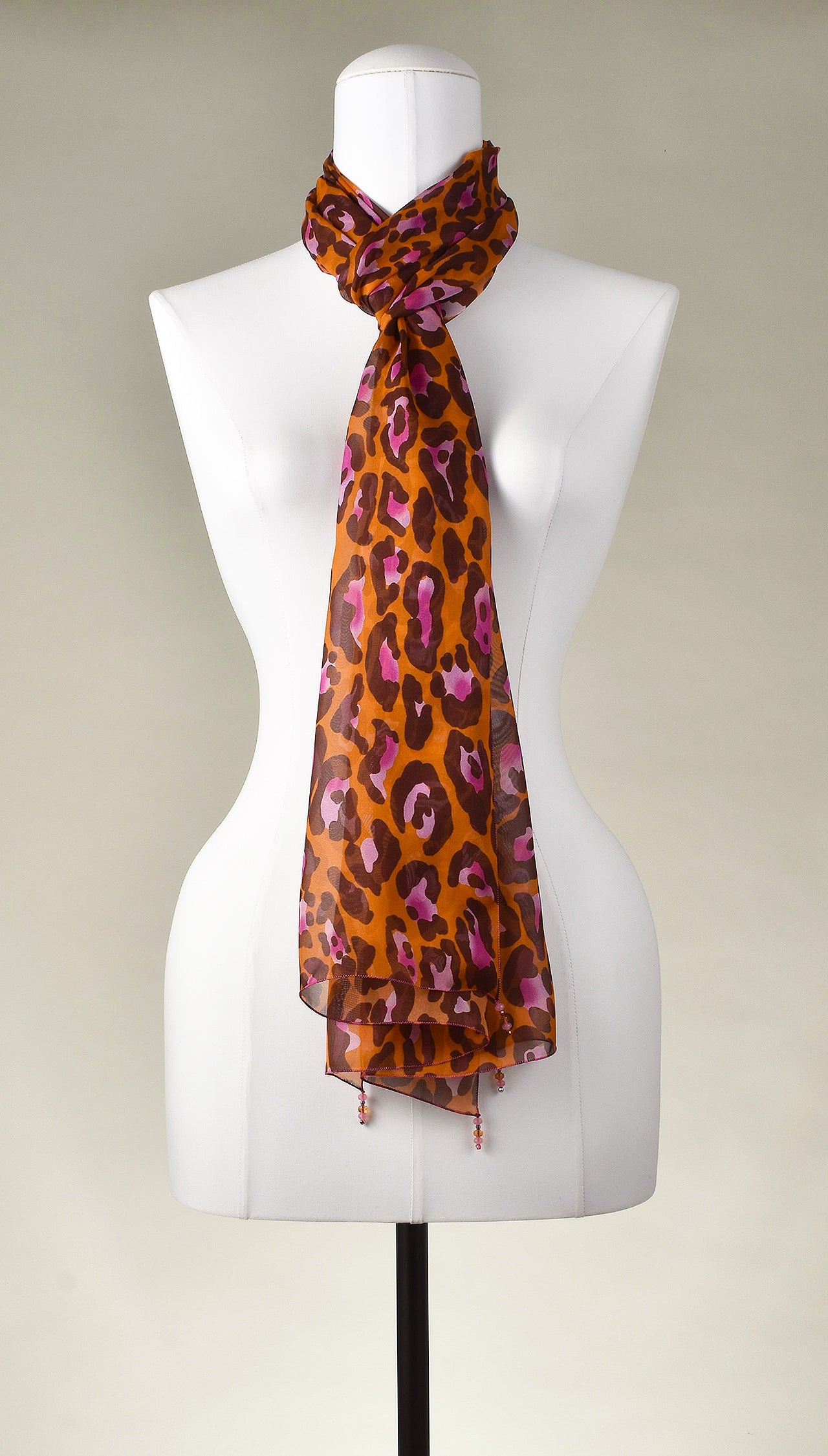Seidenschal | Damenschal "Leo Orange"