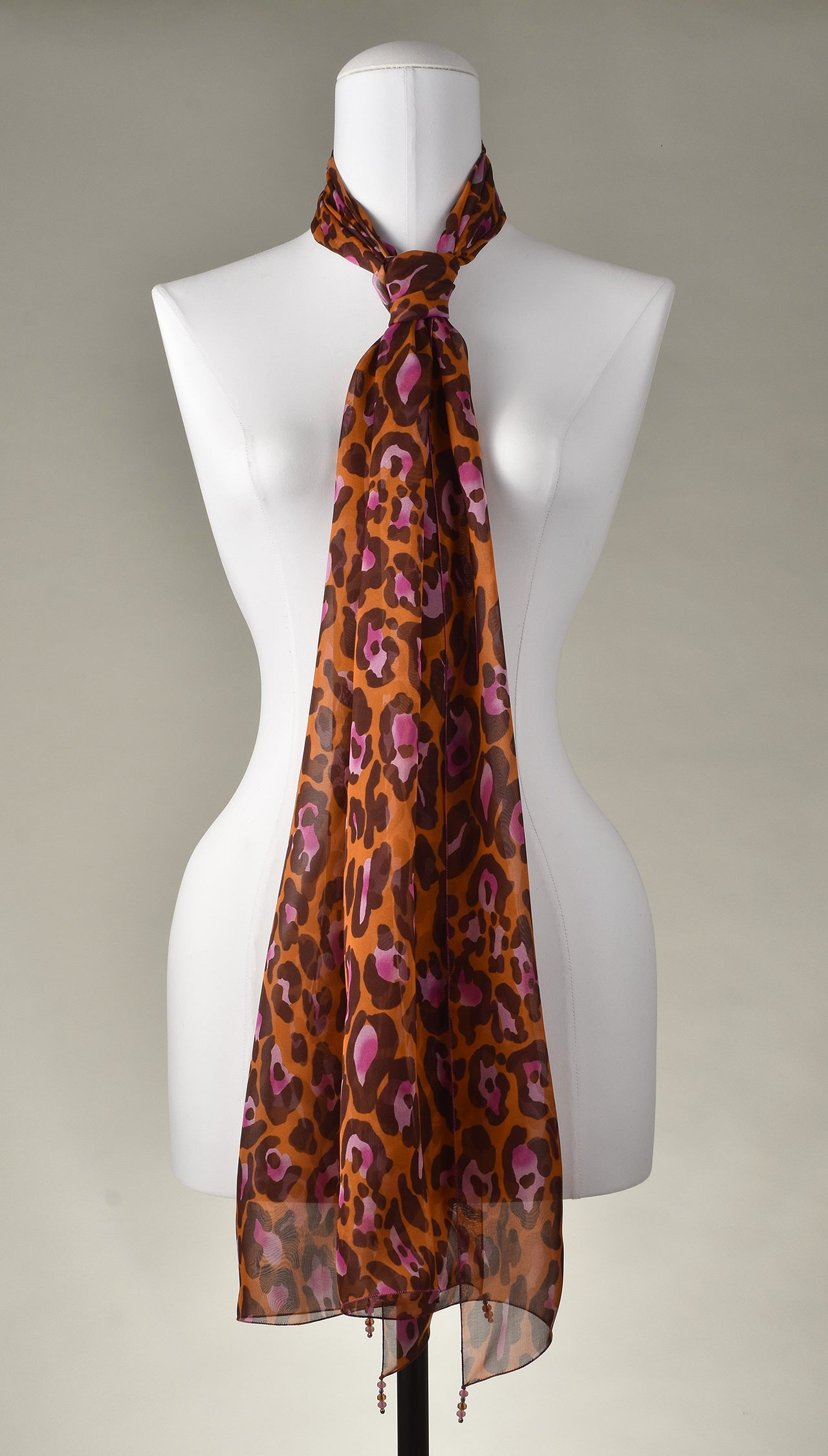 Seidenschal | Damenschal "Leo Orange"