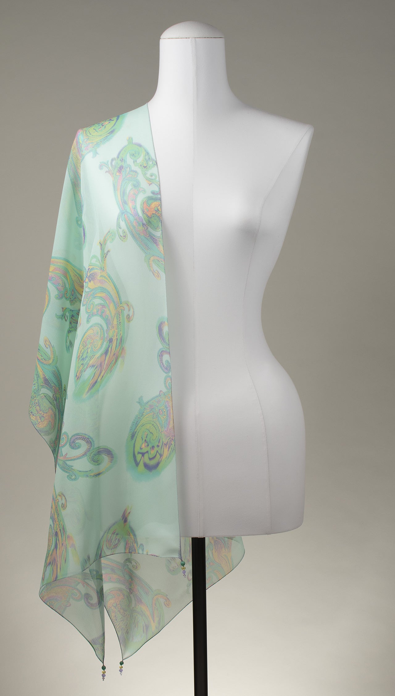 Seidenschal | Damenschal "Mints Paisley"