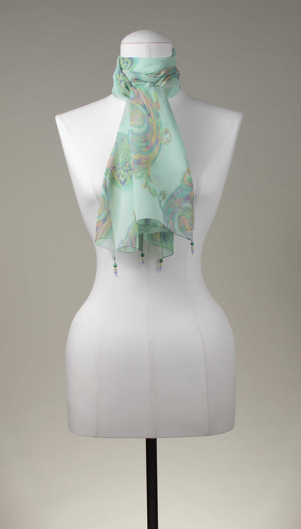 Seidenschal | Damenschal "Mints Paisley"