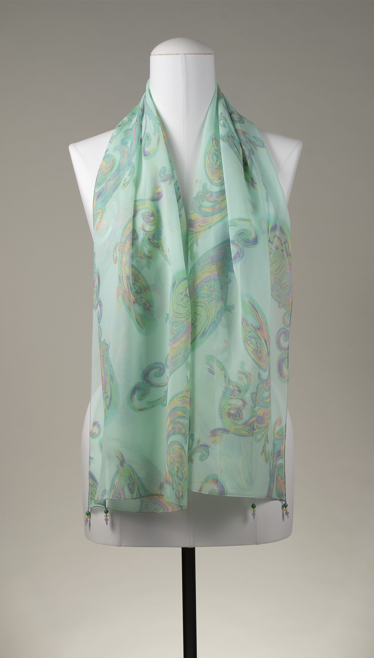 Seidenschal | Damenschal "Mints Paisley"