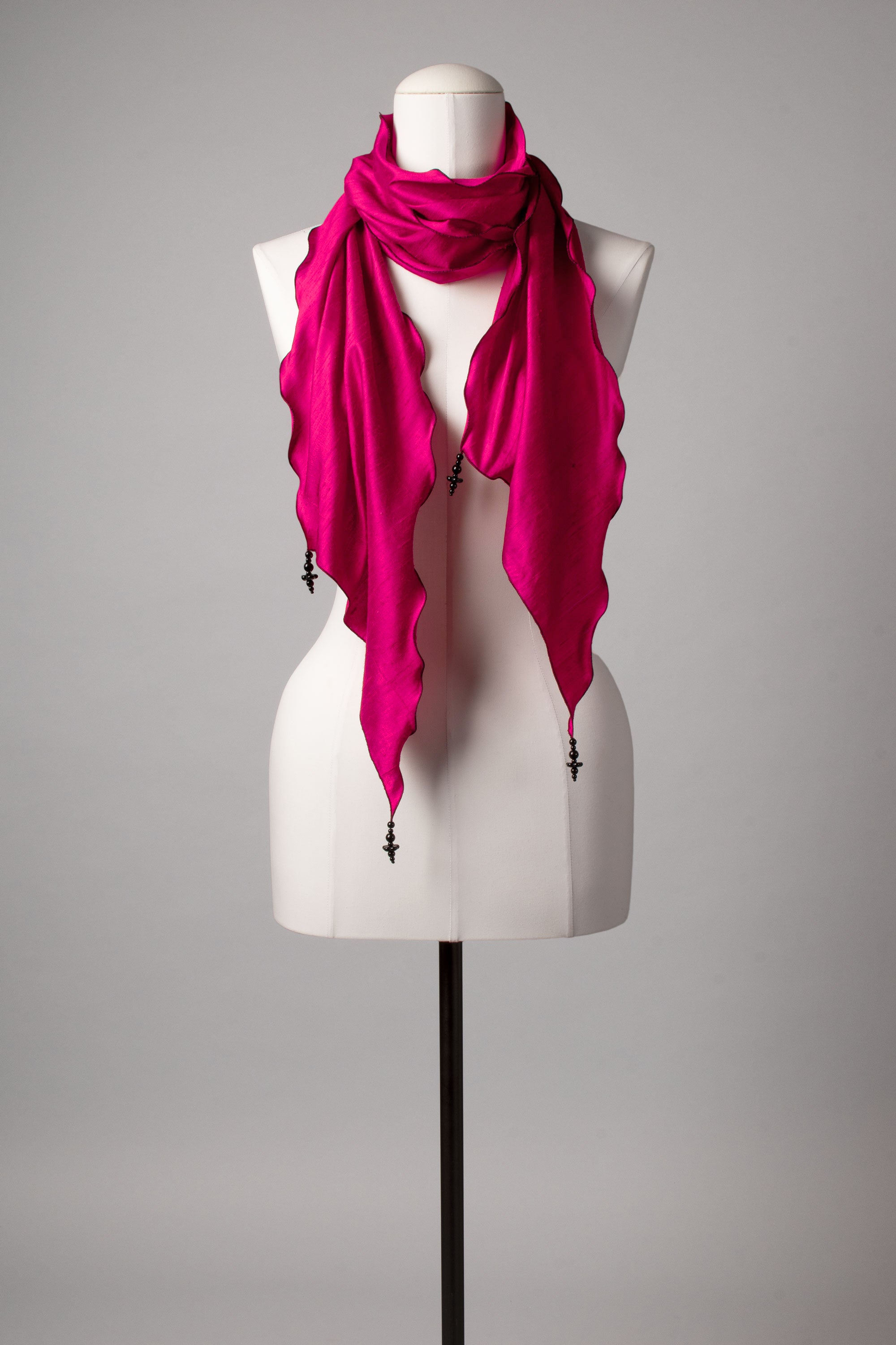 Seidenschal | Damenschal "Pink Waves"