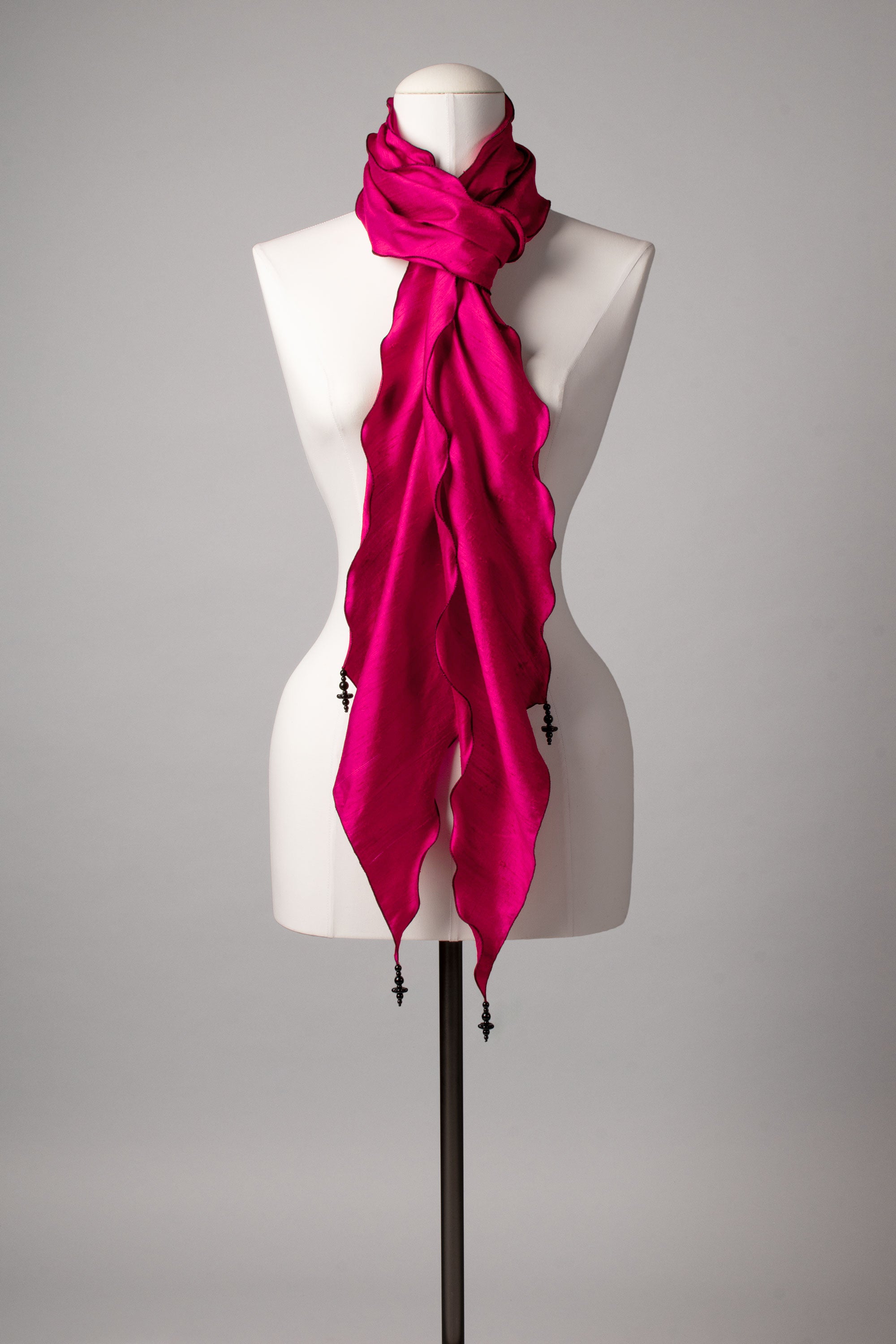 Seidenschal | Damenschal "Pink Waves"