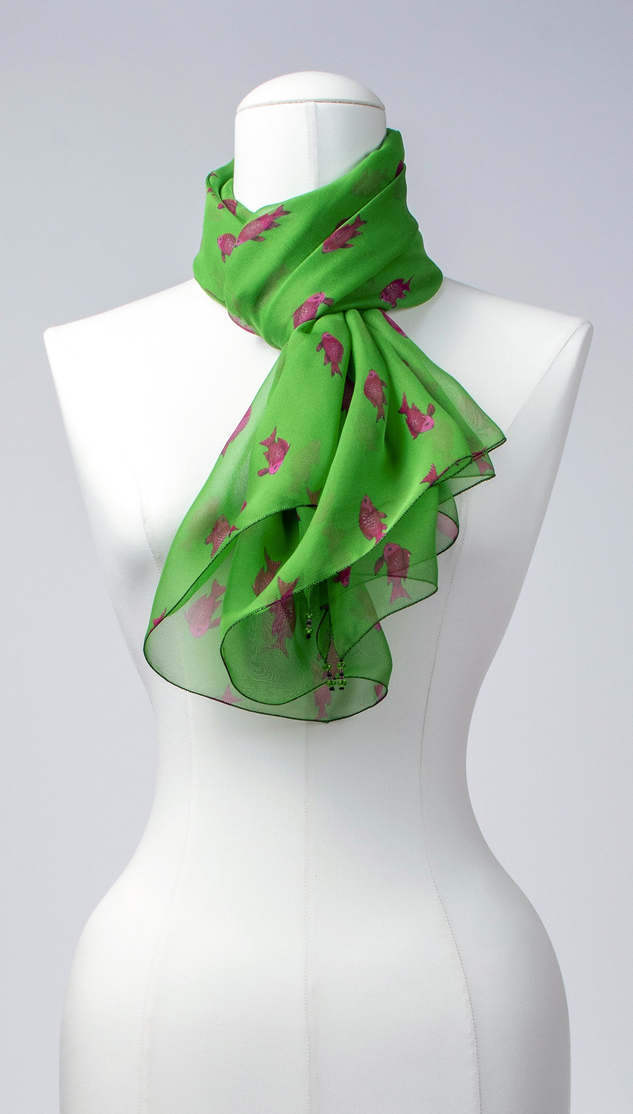 Seidenschal | Damenschal "Purplefish"