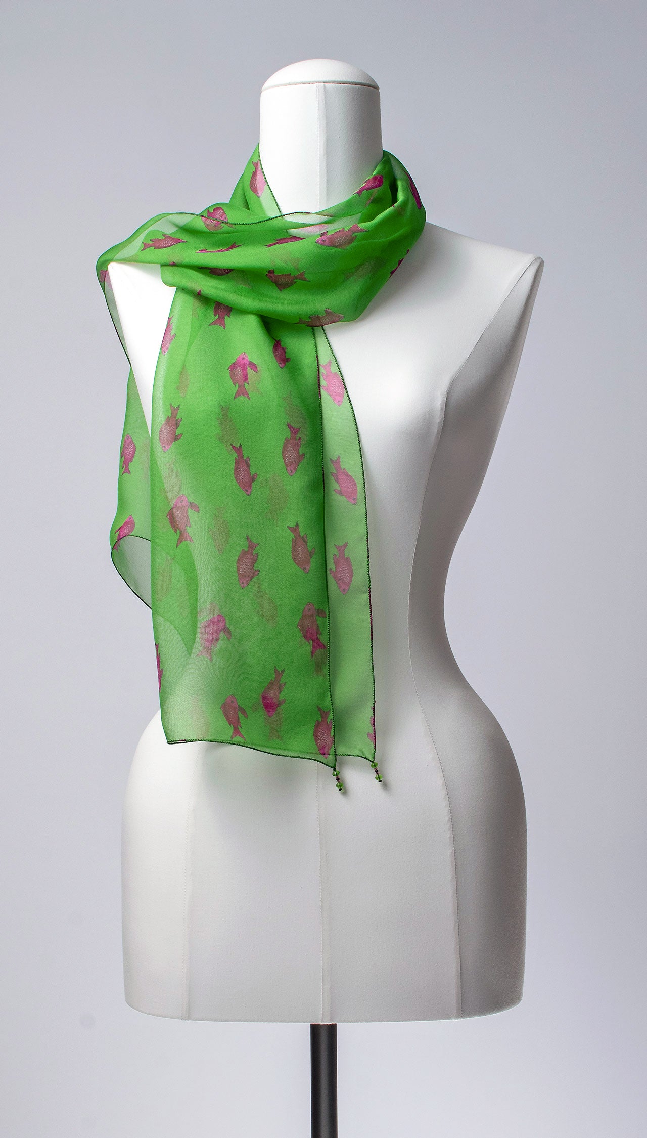 Seidenschal | Damenschal "Purplefish"