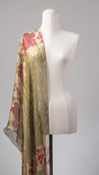 Seidenschal | Damenschal "Red Jungle Flowers"