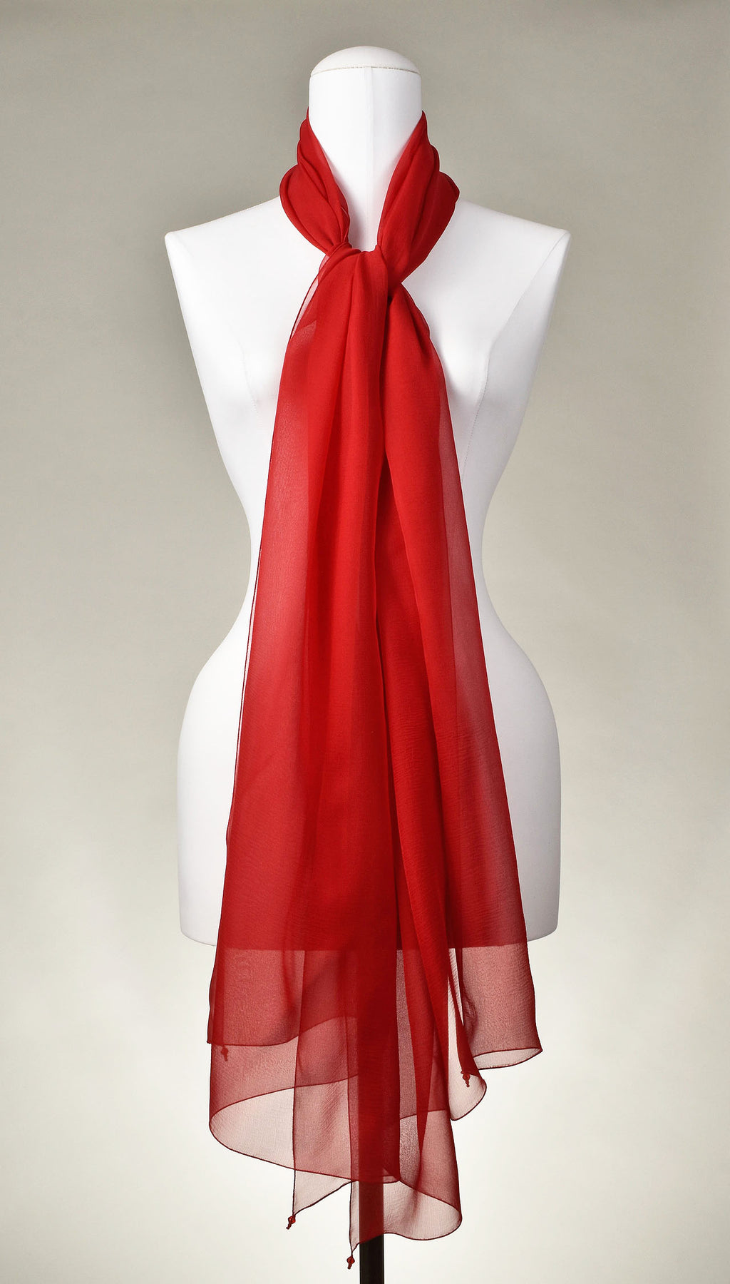 Seidenschal | Damenschal "Red Lady"