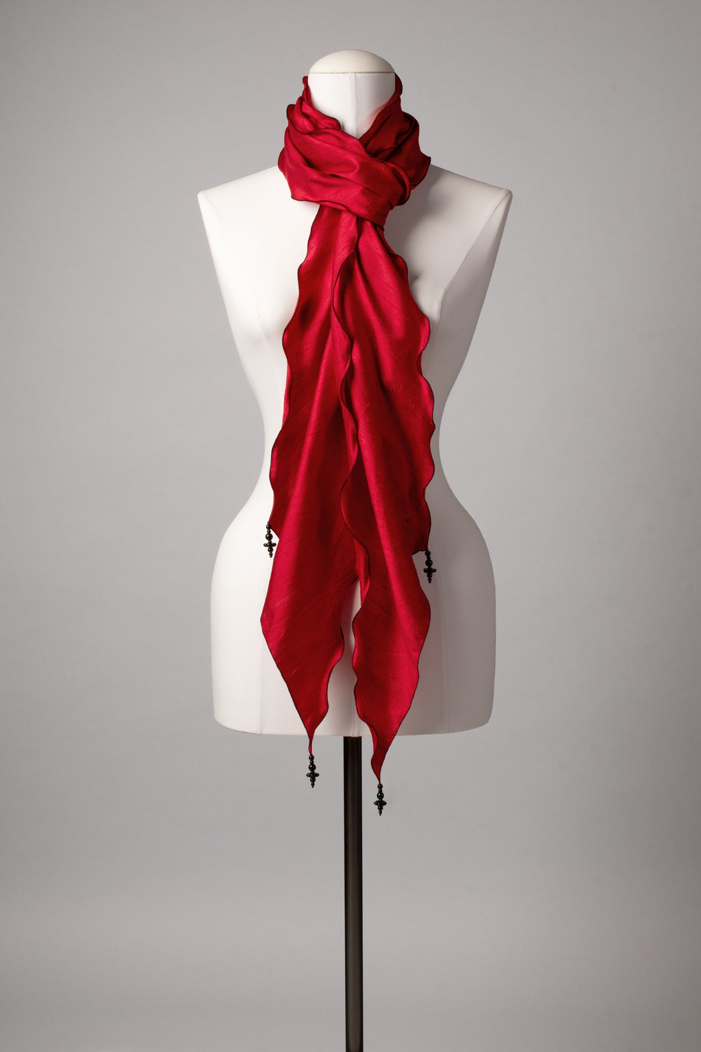 Seidenschal | Damenschal "Red Waves"