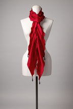 Seidenschal | Damenschal "Red Waves"