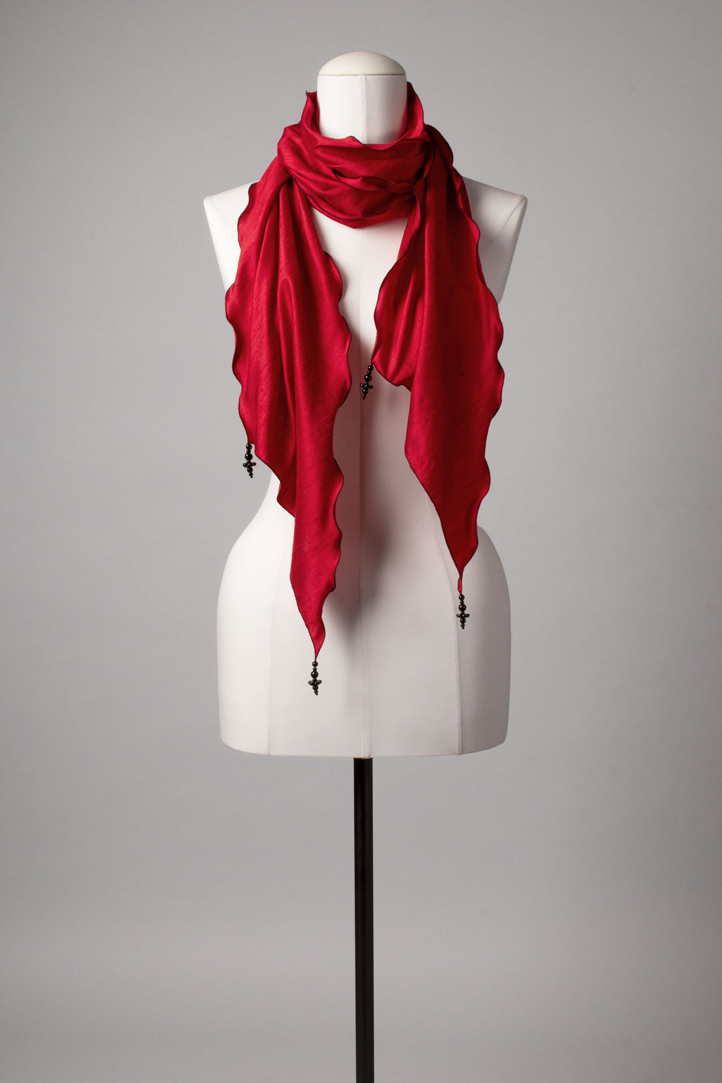 Seidenschal | Damenschal "Red Waves"