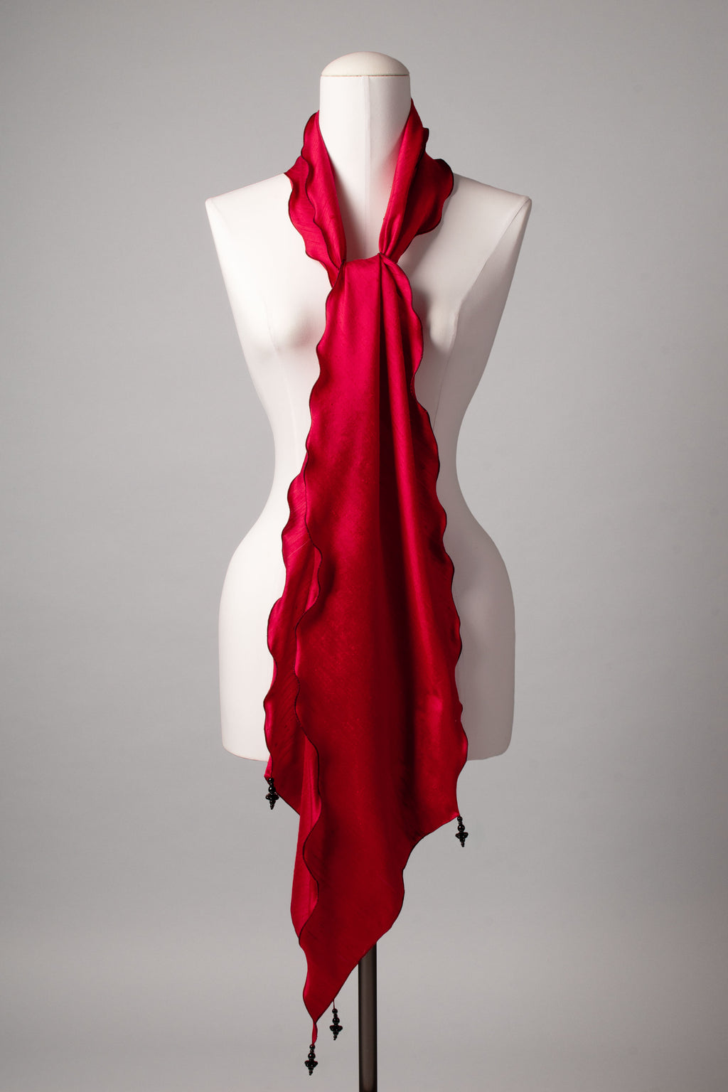 Seidenschal | Damenschal "Red Waves"