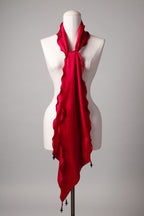 Seidenschal | Damenschal "Red Waves"