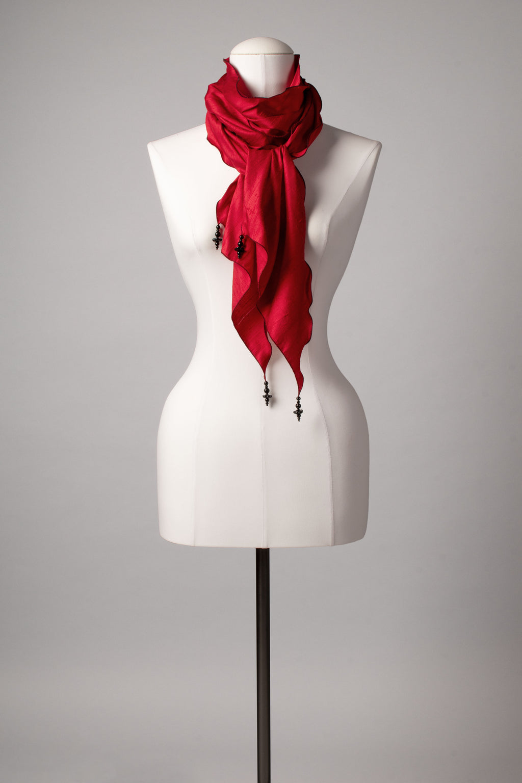 Seidenschal | Damenschal "Red Waves"