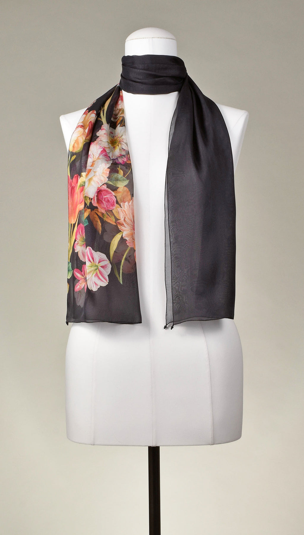 Seidenschal | Damenschal "Roses and Tulips"