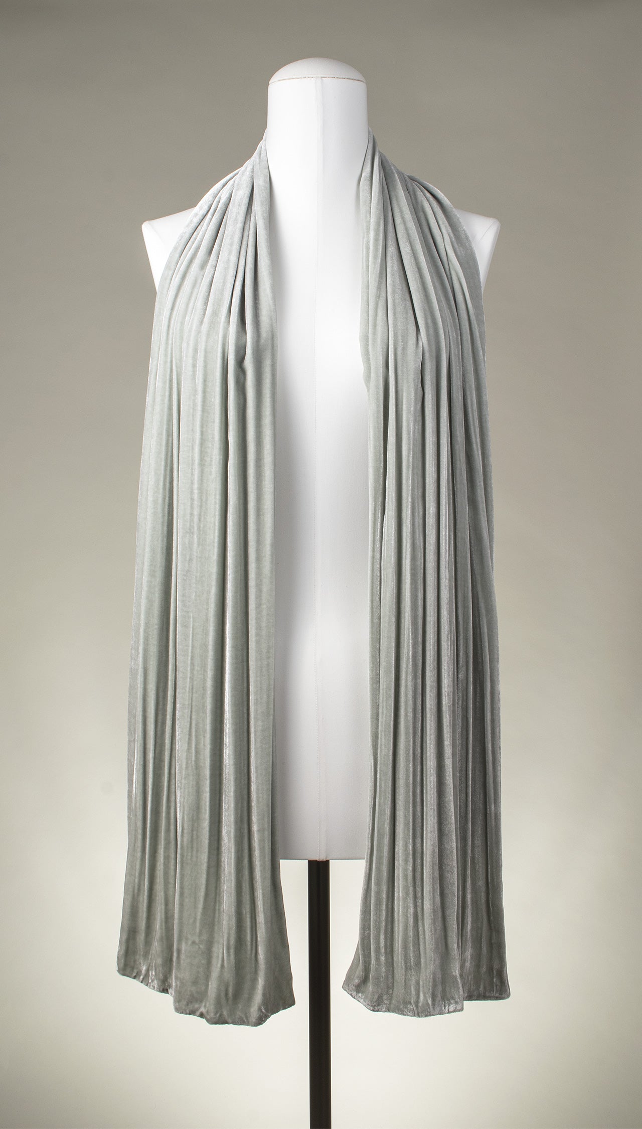 Samtschal | Damenschal "Ice Grey Velvet"