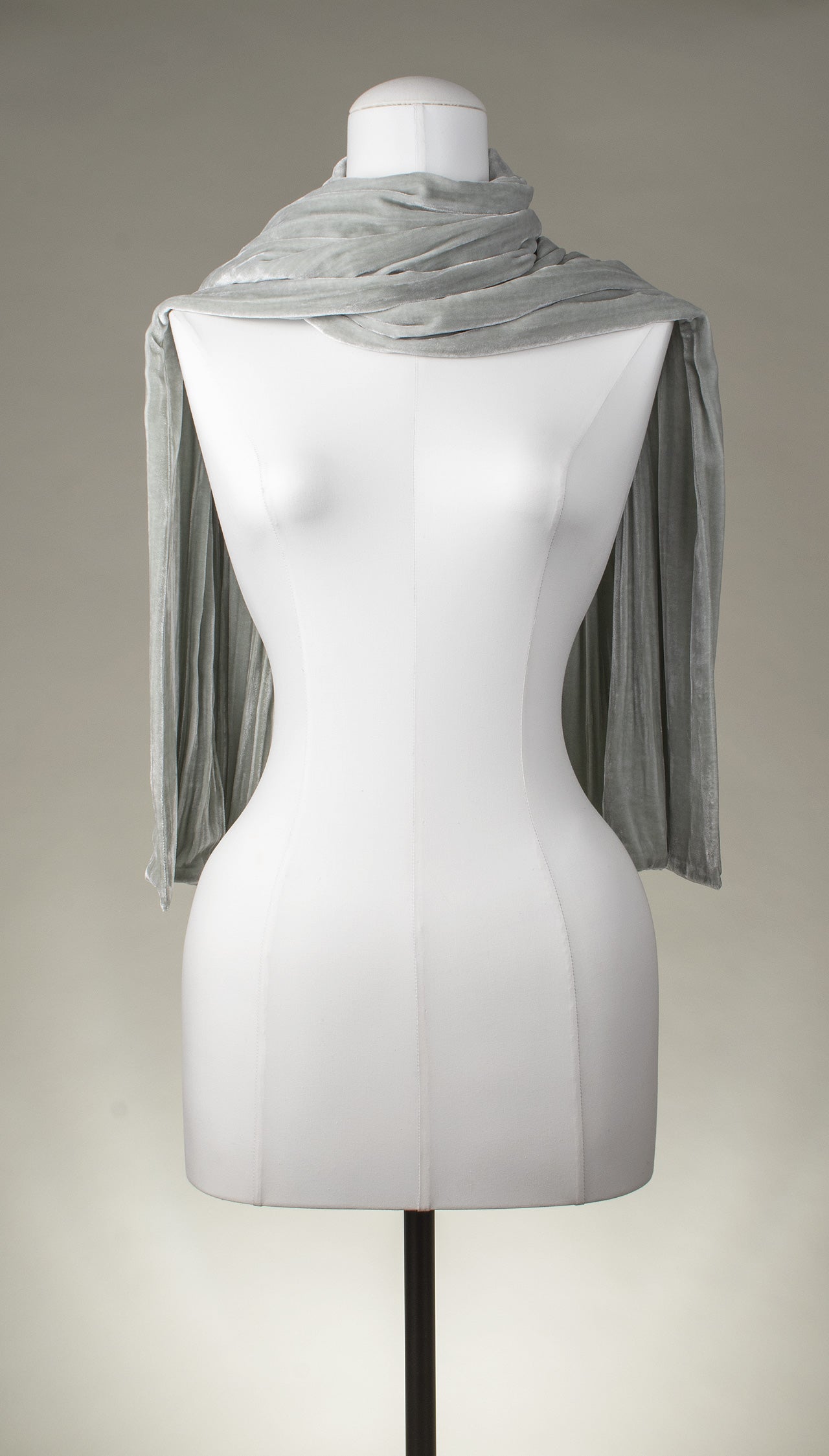 Samtschal | Damenschal "Ice Grey Velvet"