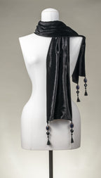 Samtschal | Damenschal "Black Velvet PureSilk"