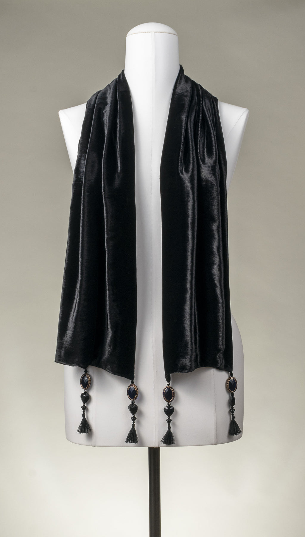 Samtschal | Damenschal "Black Velvet PureSilk"