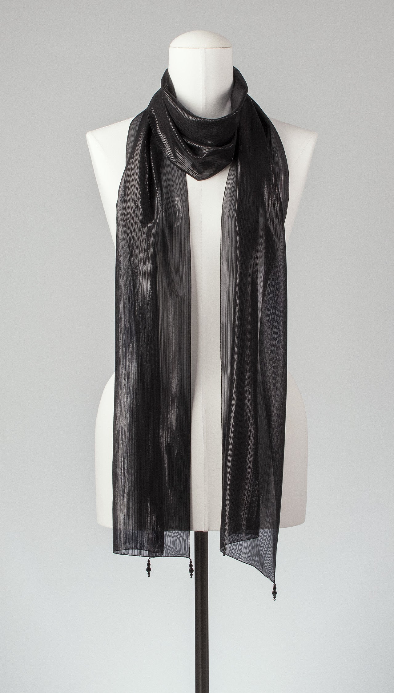 Seidenschal | Damenschal "Black Metal Midi"