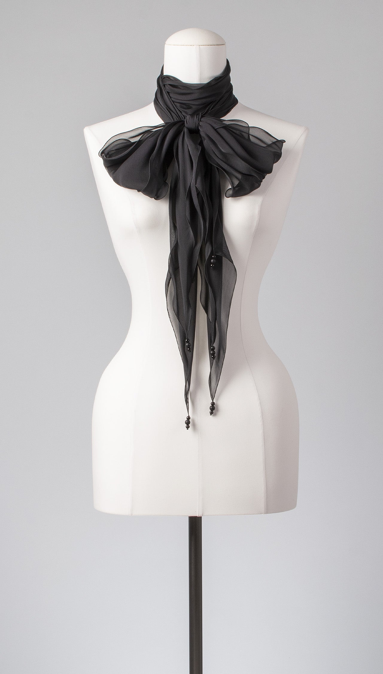 Seidenschal | Damenschal "Black Waves Combination"