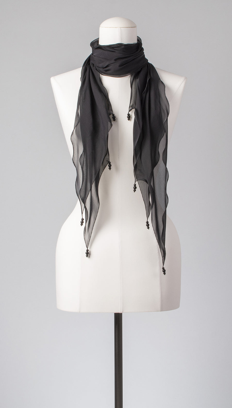 Seidenschal | Damenschal "Black Waves Combination"