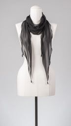 Seidenschal | Damenschal "Black Waves Slim"