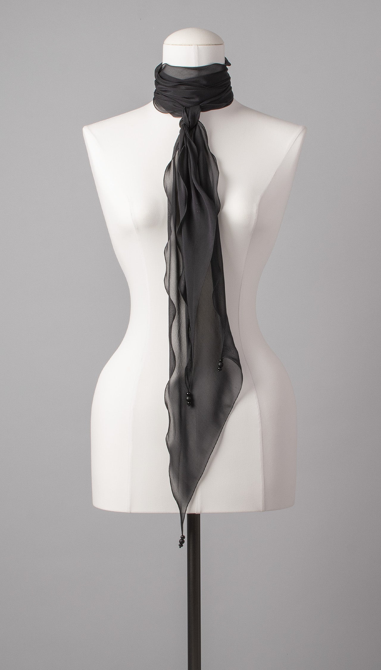 Seidenschal | Damenschal "Black Waves"