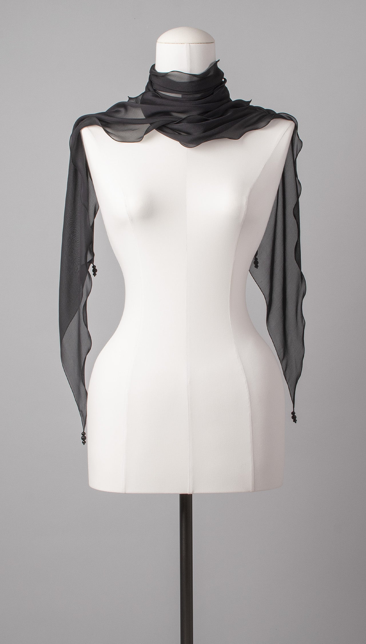 Seidenschal | Damenschal "Black Waves"