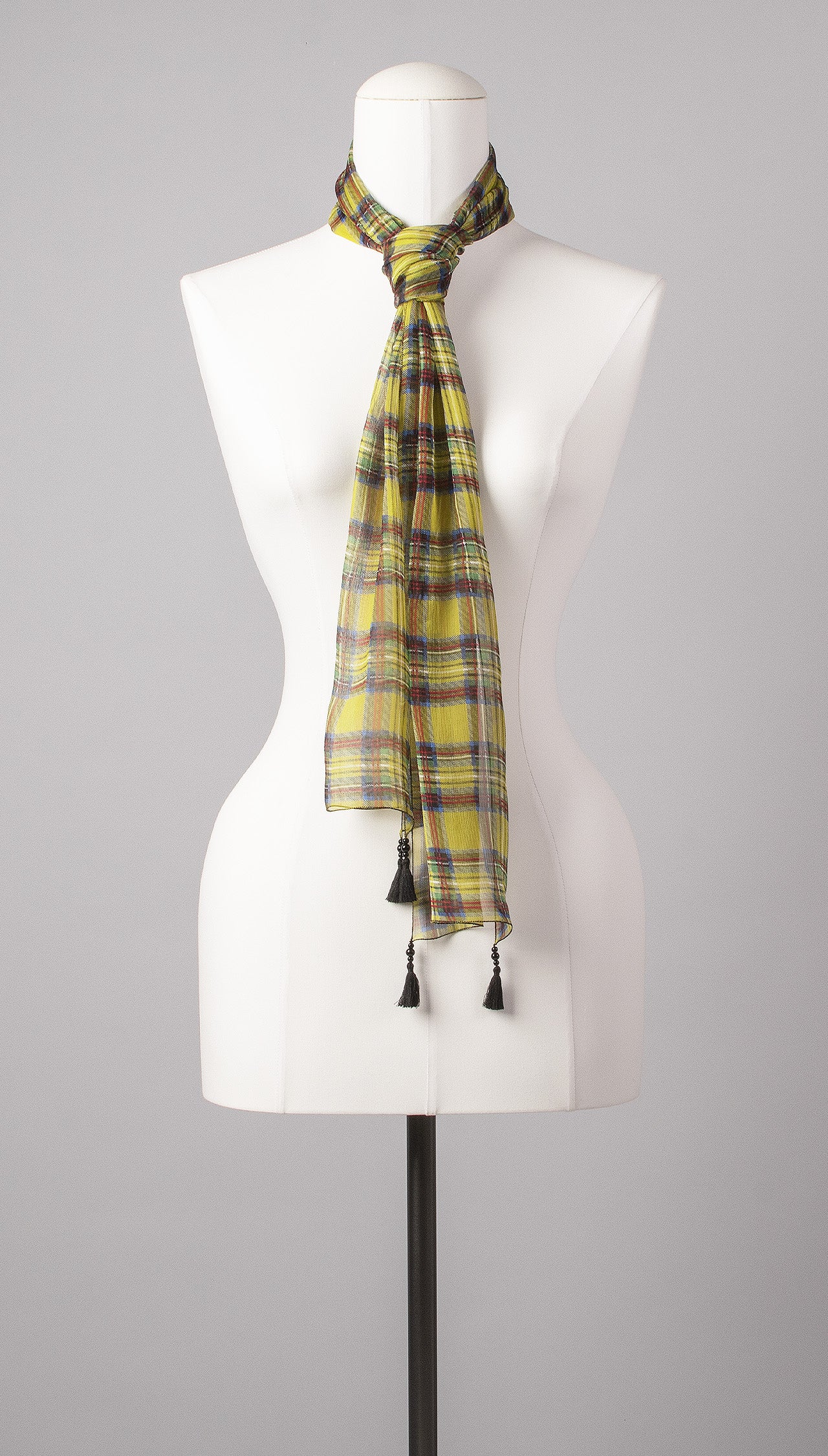 Seidenschal | Damenschal "Tartan 'n Tassels"