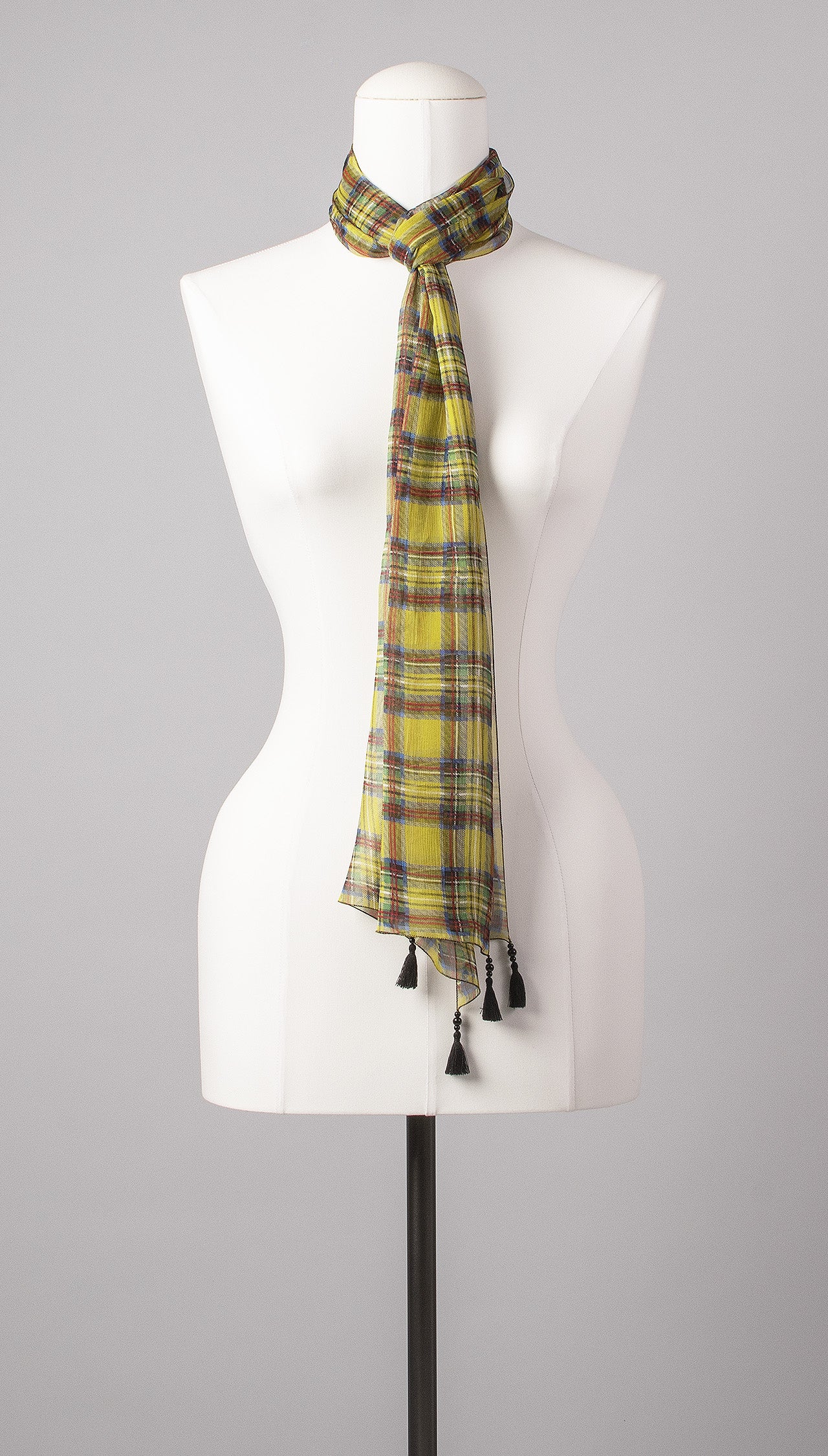 Seidenschal | Damenschal "Tartan 'n Tassels"