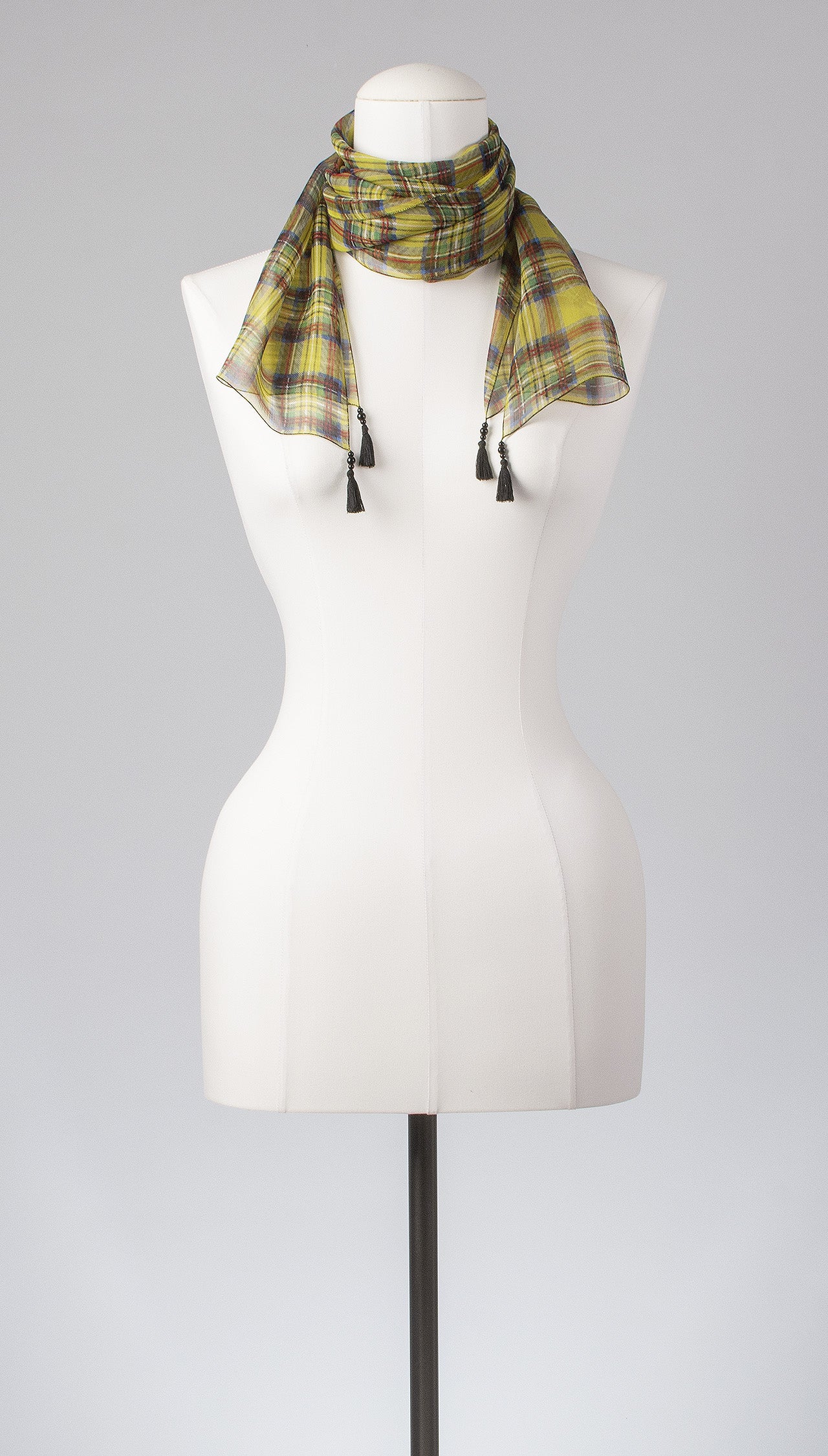 Seidenschal | Damenschal "Tartan 'n Tassels"