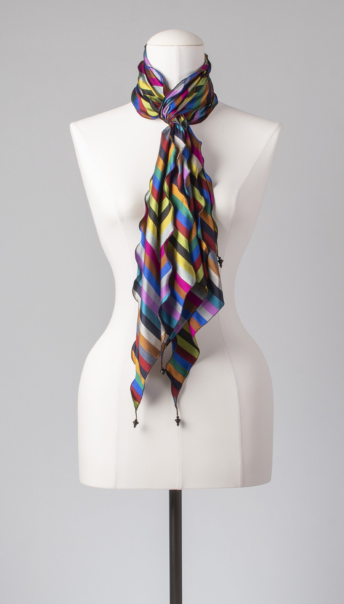 Seidenschal | Damenschal "Stripes 'n Waves Combination"