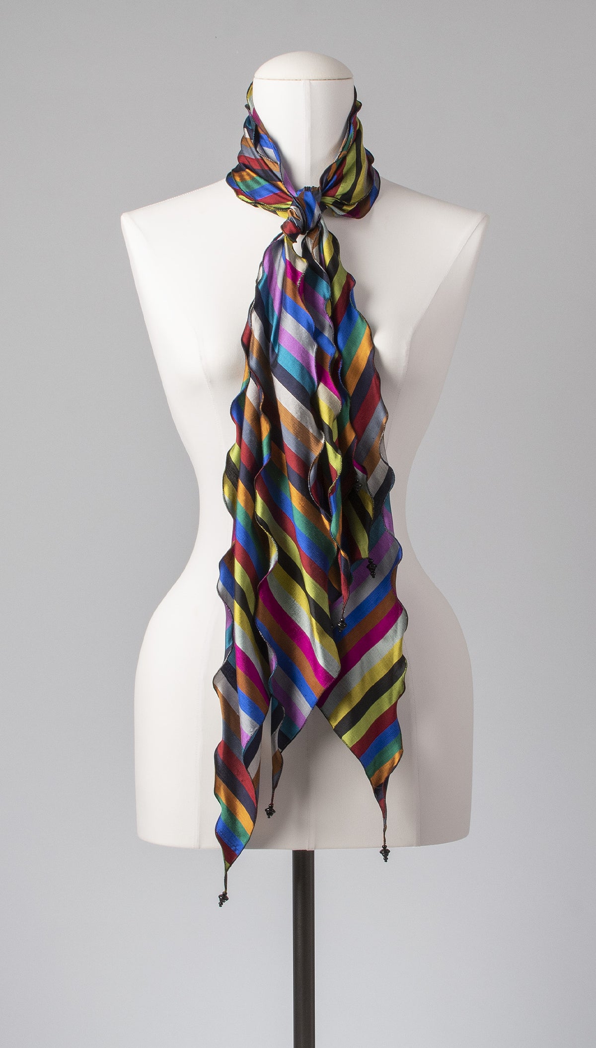 Seidenschal | Damenschal "Stripes 'n Waves Combination"