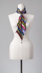 Seidenschal | Damenschal "Stripes 'n Waves Slim"