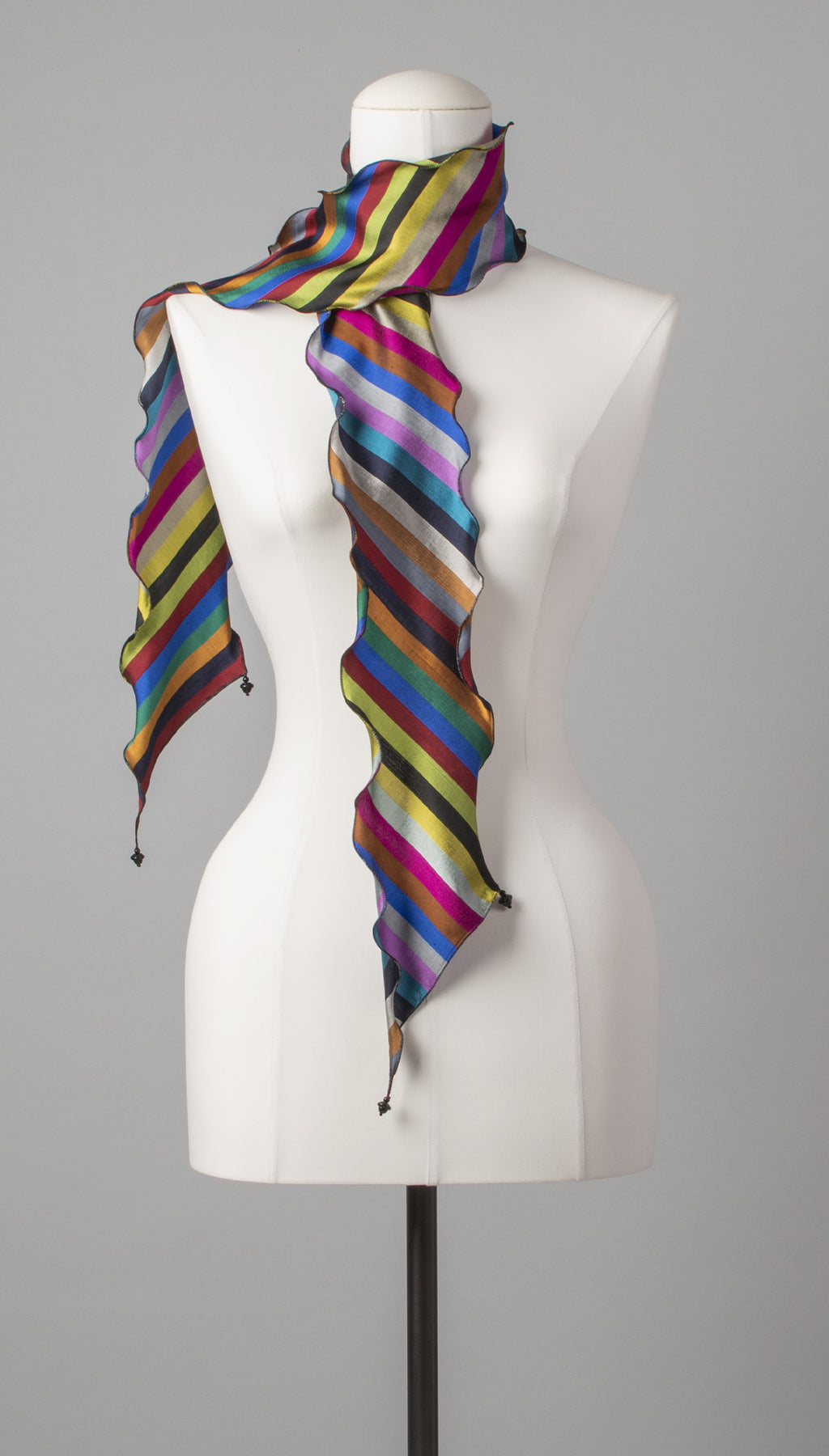 Seidenschal | Damenschal "Stripes 'n Waves Slim"