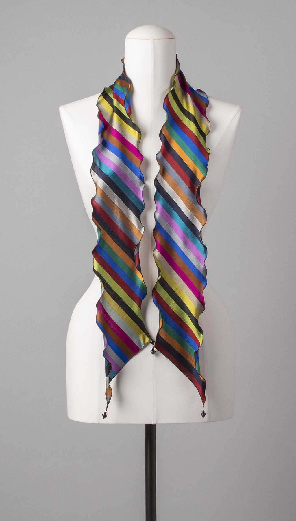 Seidenschal | Damenschal "Stripes 'n Waves Slim"