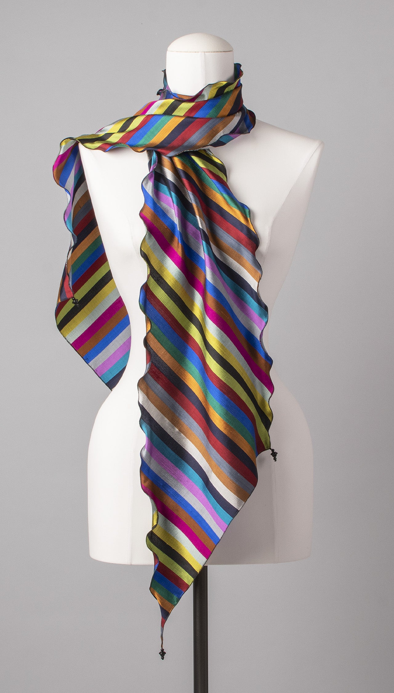 Seidenschal | Damenschal "Stripes 'n Waves"