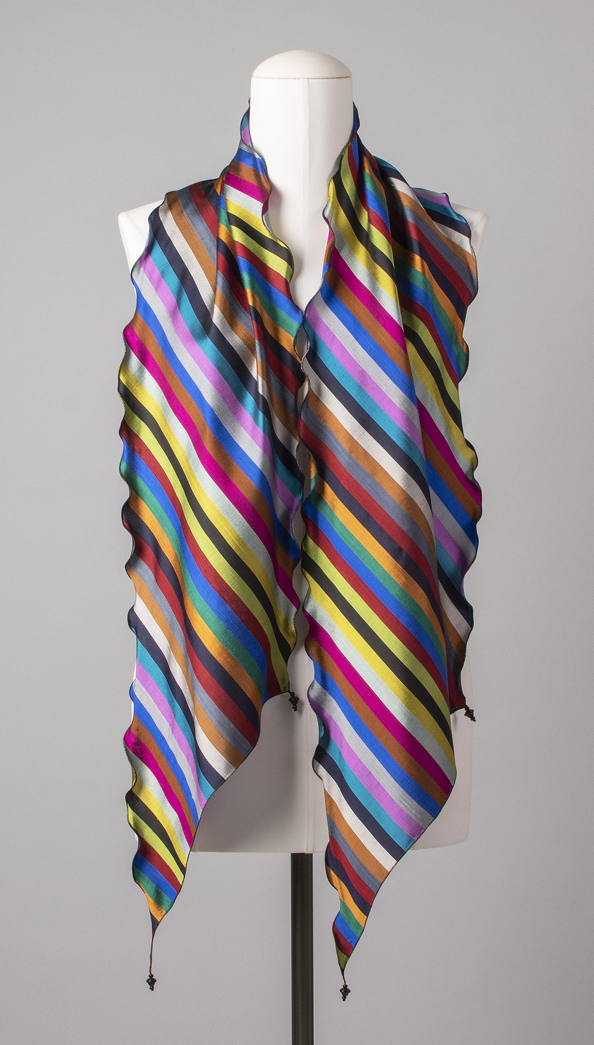 Seidenschal | Damenschal "Stripes 'n Waves Combination"