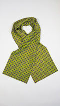 Seidenschal |Herrenschal "Classic Pattern Yellow Green"