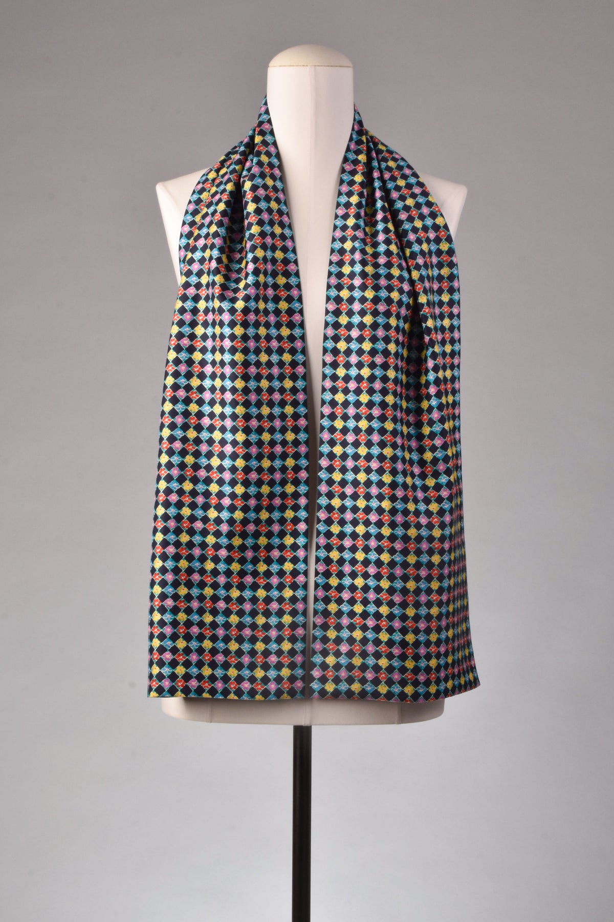 Seidenschal | Unisex "The Floral Grid"