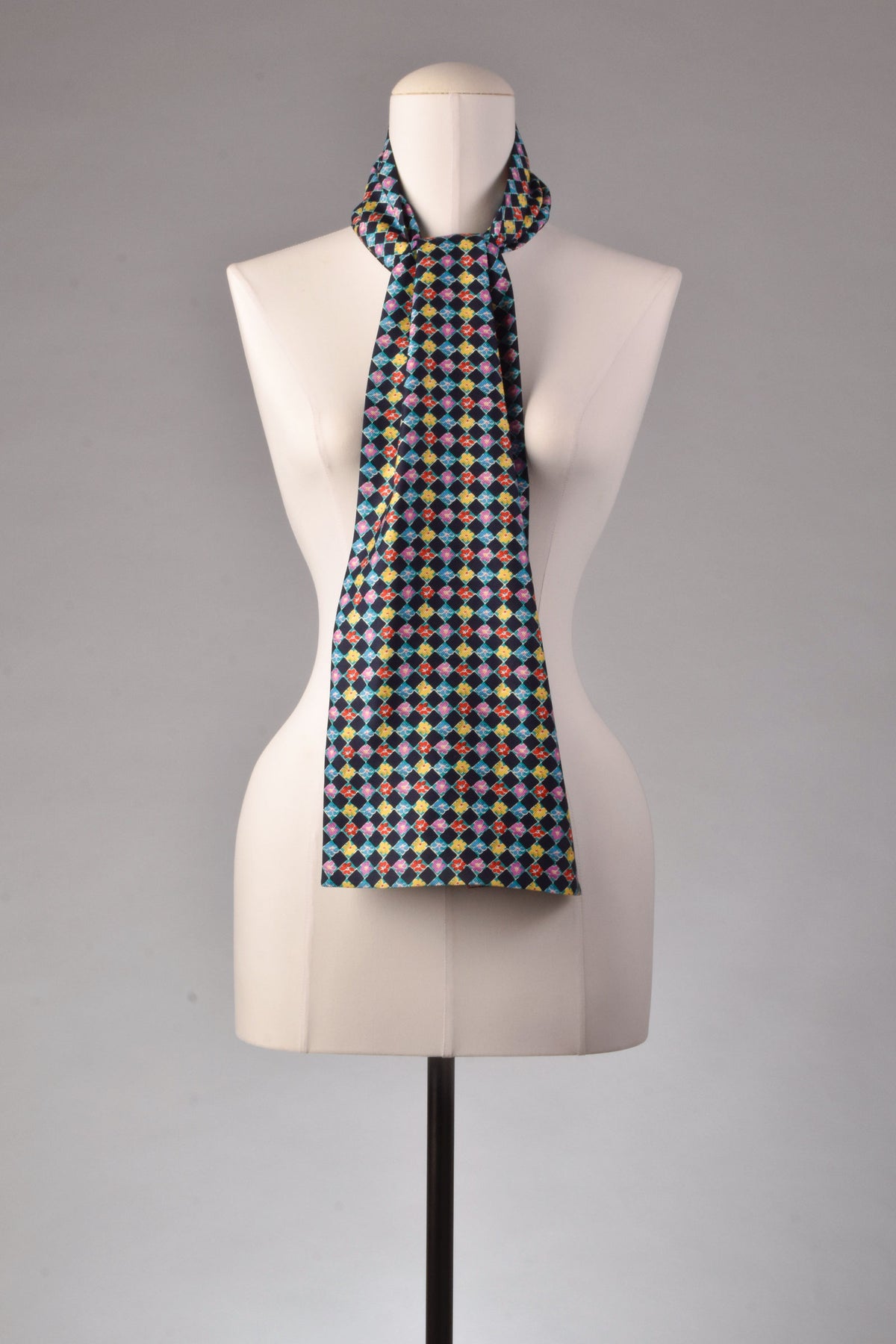 Seidenschal | Unisex "The Floral Grid"
