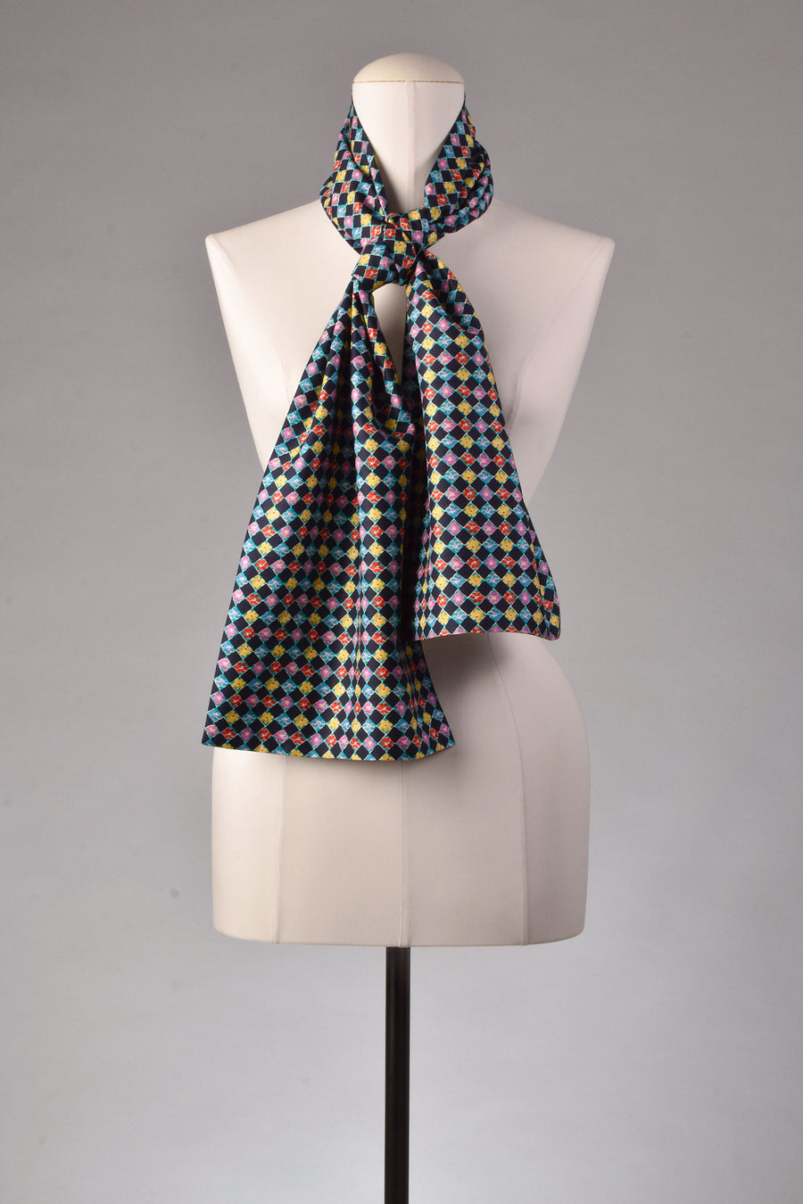 Seidenschal | Unisex "The Floral Grid"