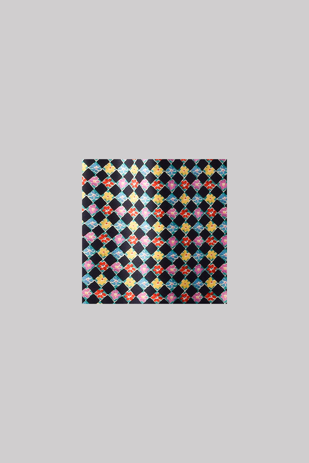 Seidenschal | Unisex "The Floral Grid Mini"